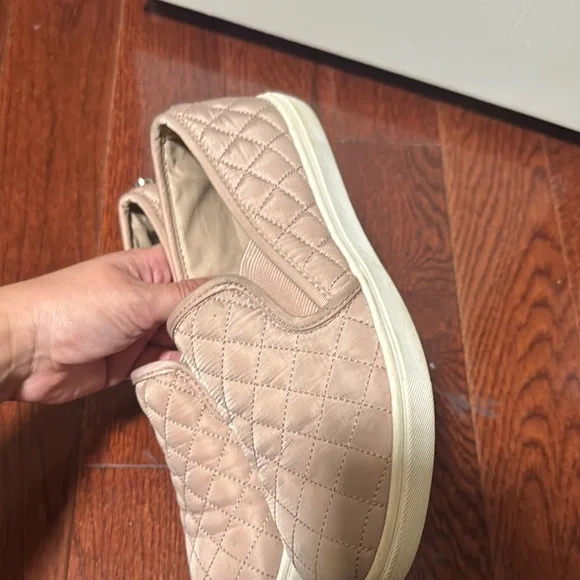 Steve Madden Tan Quilted Slip-On Sneakers - Picture 4 of 5